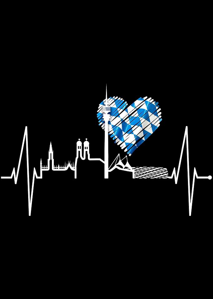 Munich Skyline Heartbeat
