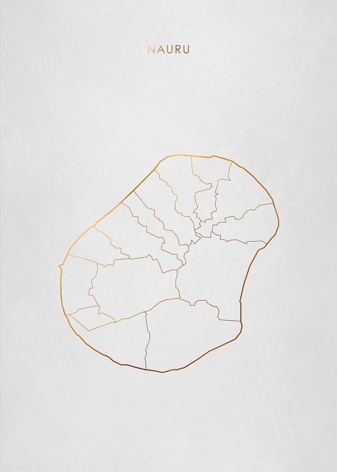 Gold Nauru Map