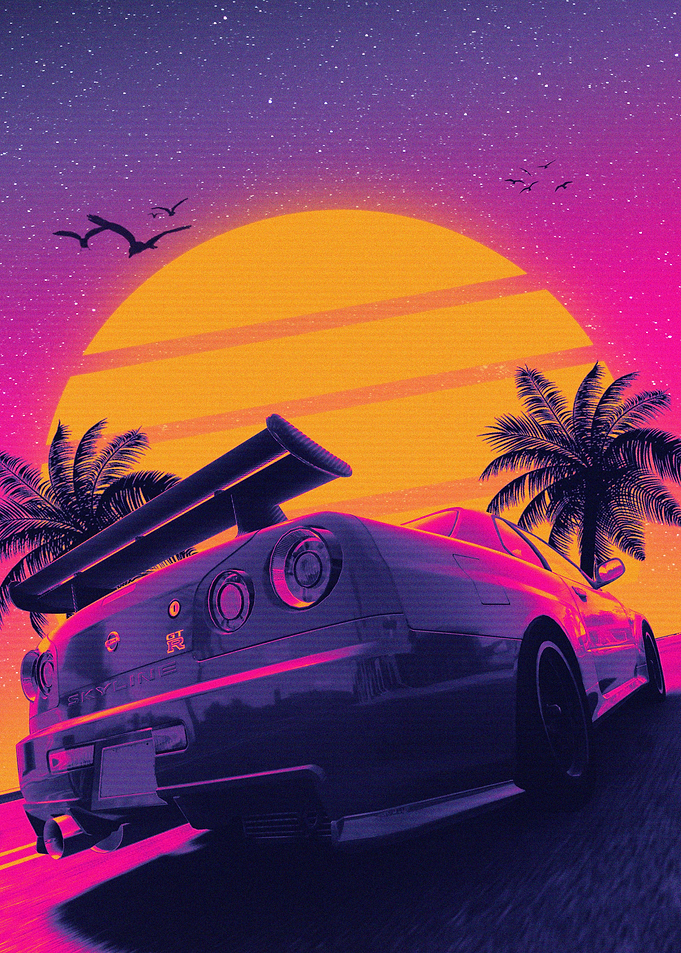 SKYLINE GTR SYNTHWAVE