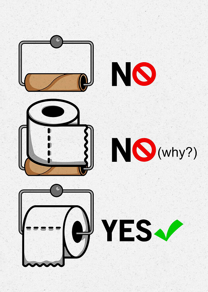Funny Toilet Paper Design