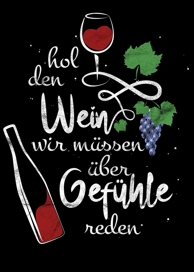 Witziger Wein Spruch