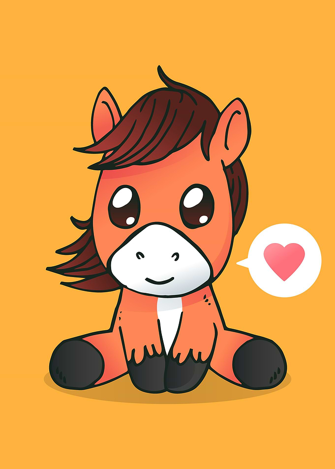 Super cute comic pony