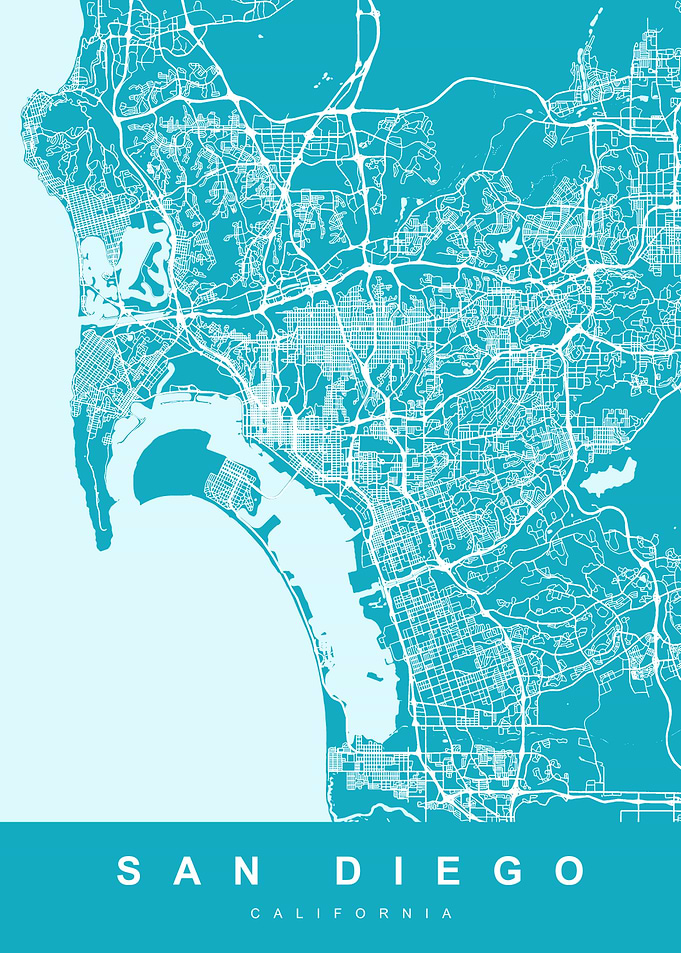 San Diego Map California