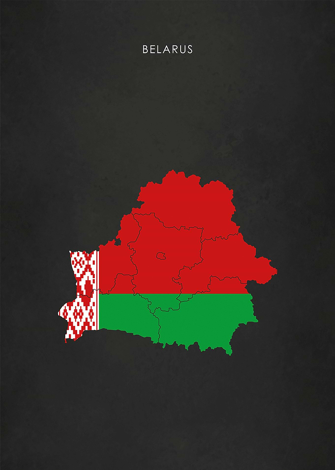 Belarus Flag Map