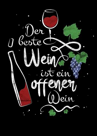 Wein Spruch Rotwein Motiv