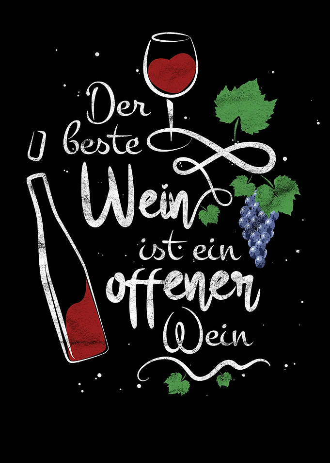Wein Spruch Rotwein Motiv