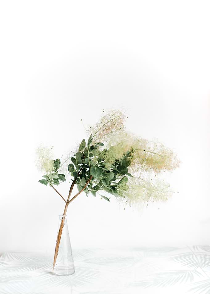 green flower decoration