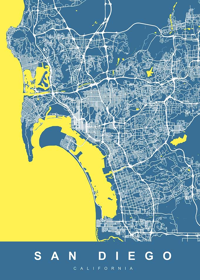 San Diego Map California
