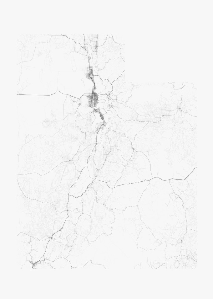 Roads of Utah Map