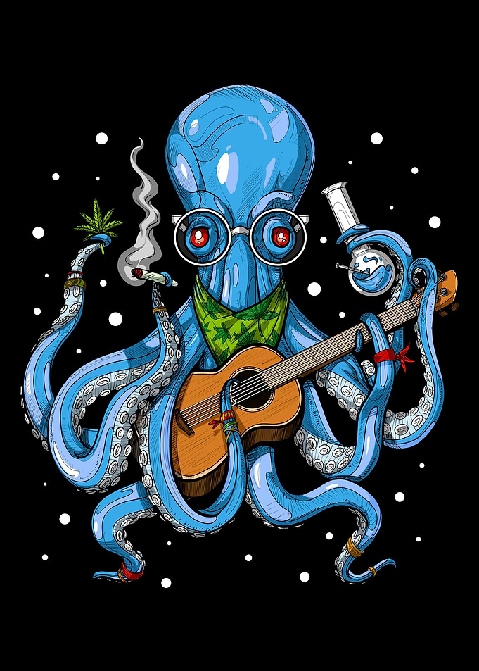 Octopus Hippie Stoner