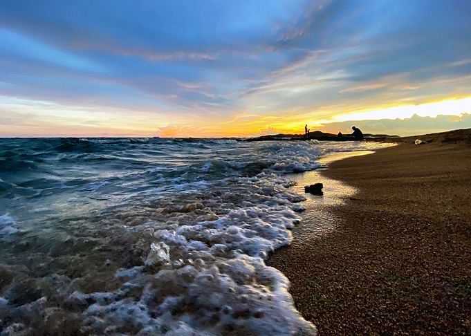Surf and Sunset