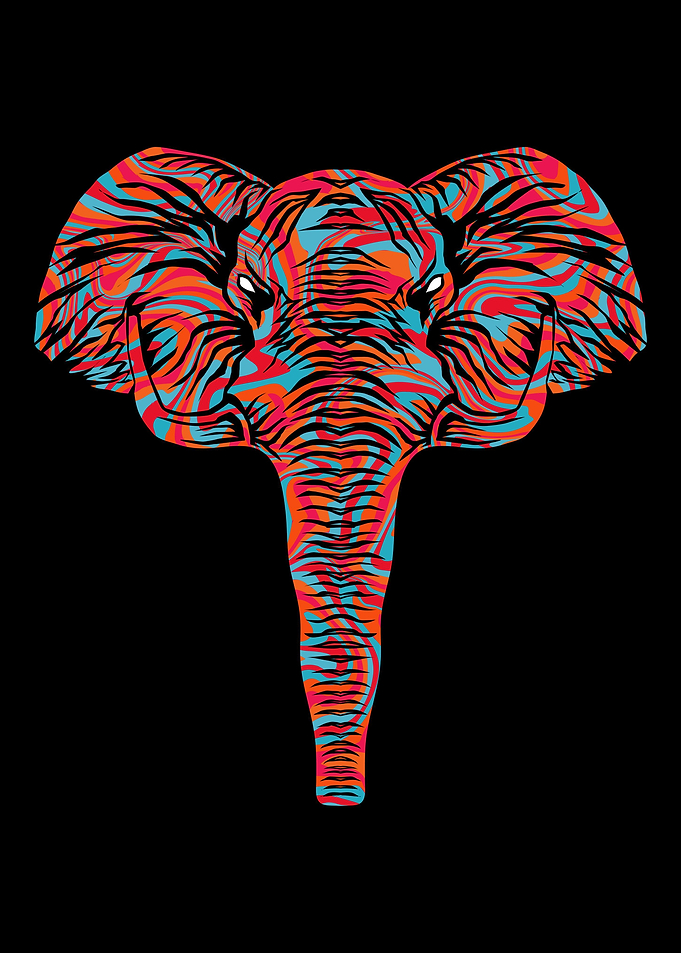 Psychedelic Elefant Spirit