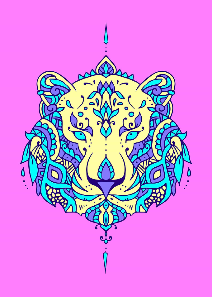 Tiger wild animal vibrant