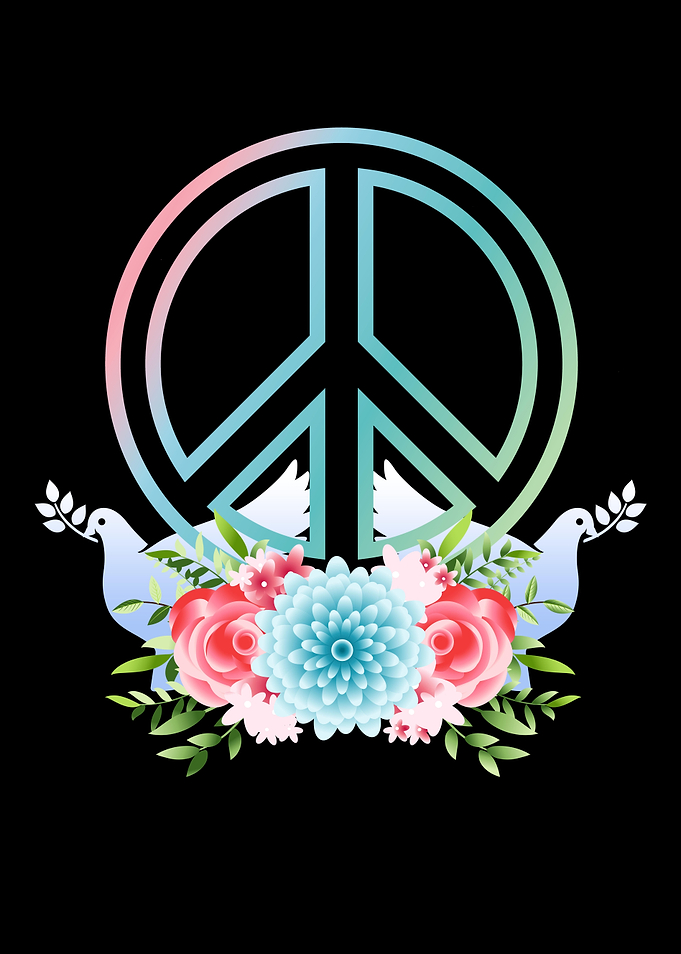 Peace Symbol colorful anti
