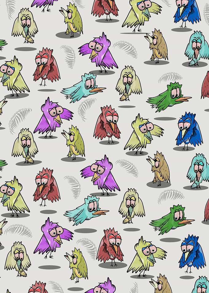 Colorful Bird Pattern