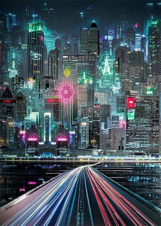 Neon Cityscape