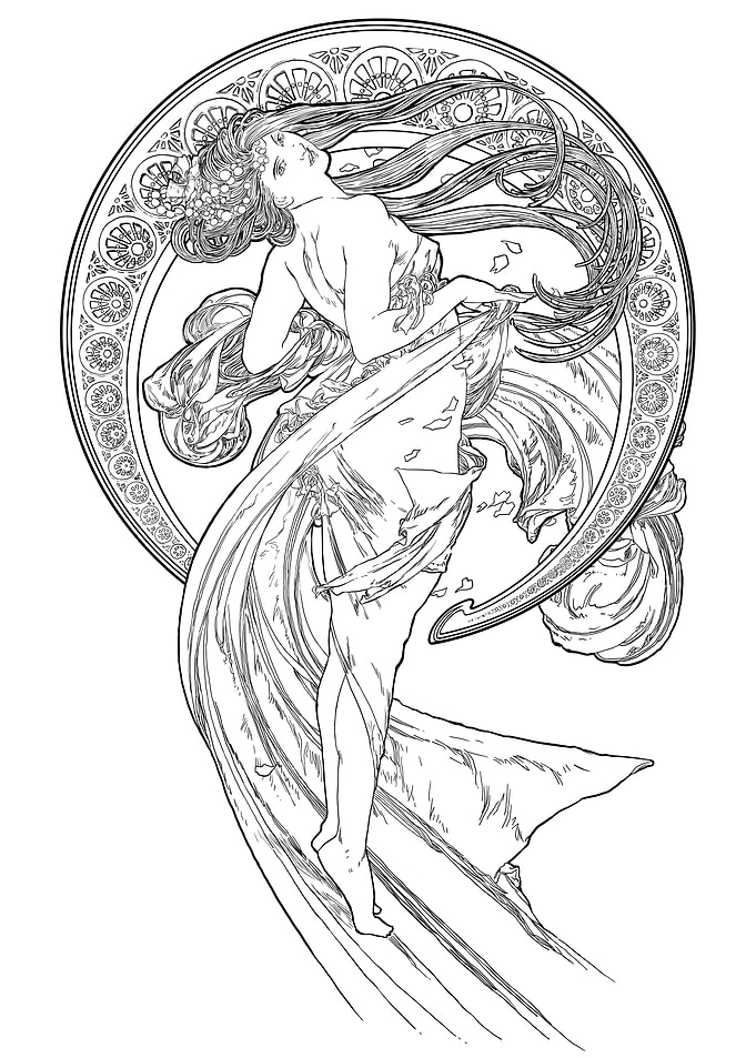 Alphonse Mucha Dance