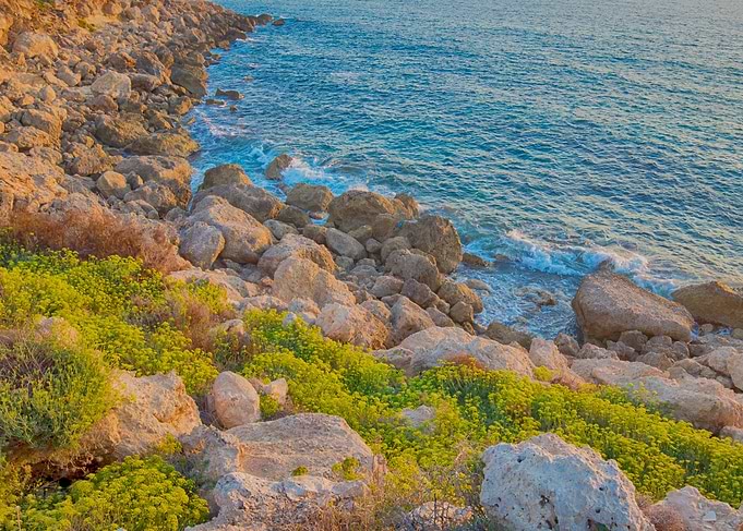 island of Crete rocks