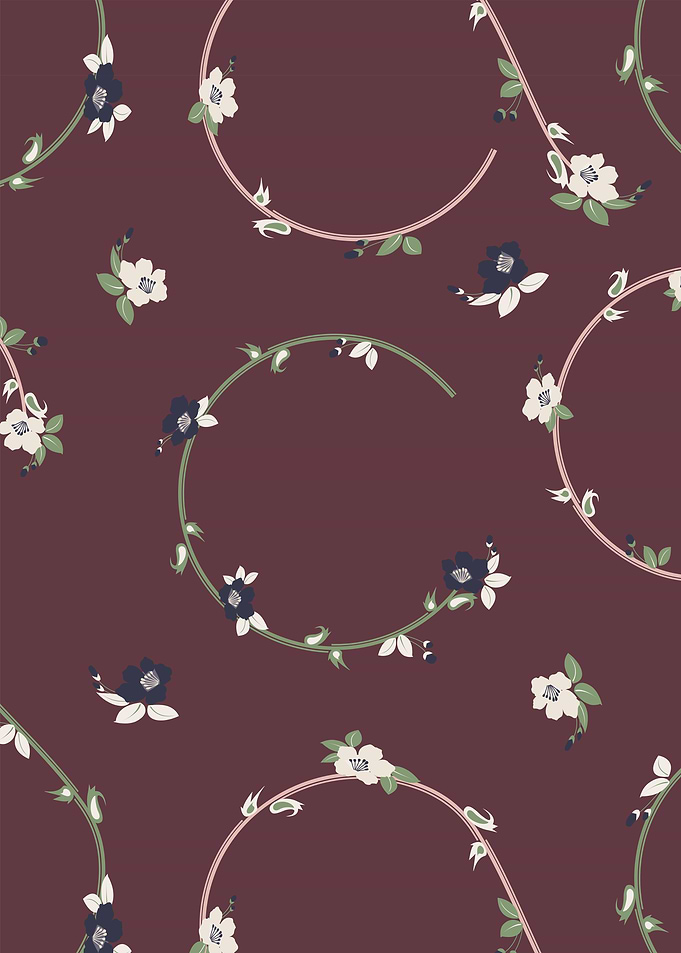 burgundy floral wreath
