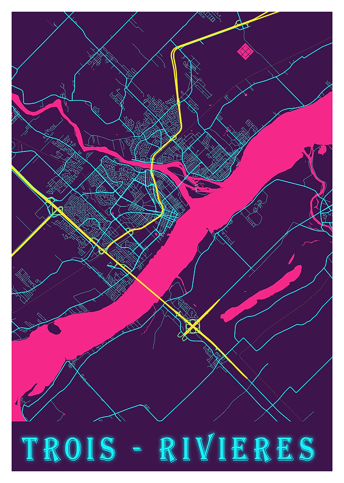 Trois Rivieres Neon City