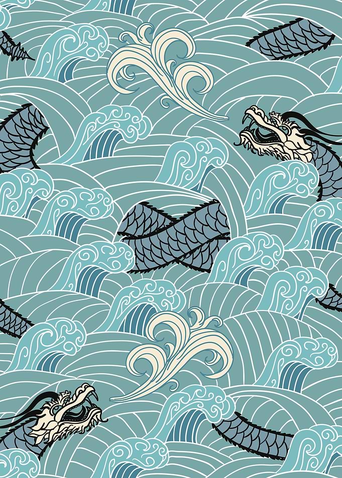 Japanese Dragon Waves
