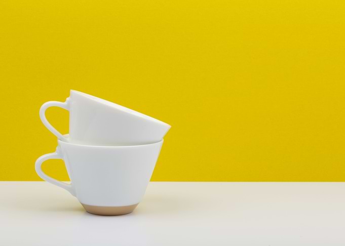 White coffee cups