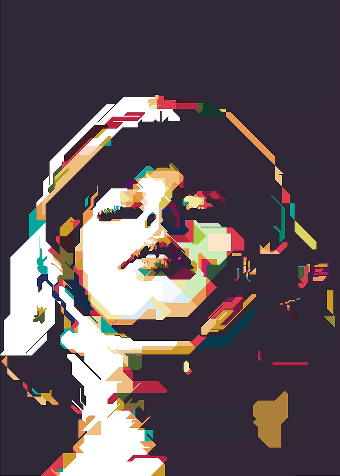 PopArt WPAP of a Astronot