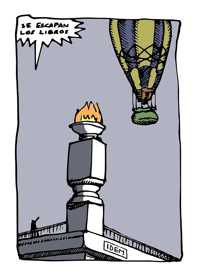 Se escapan los libros