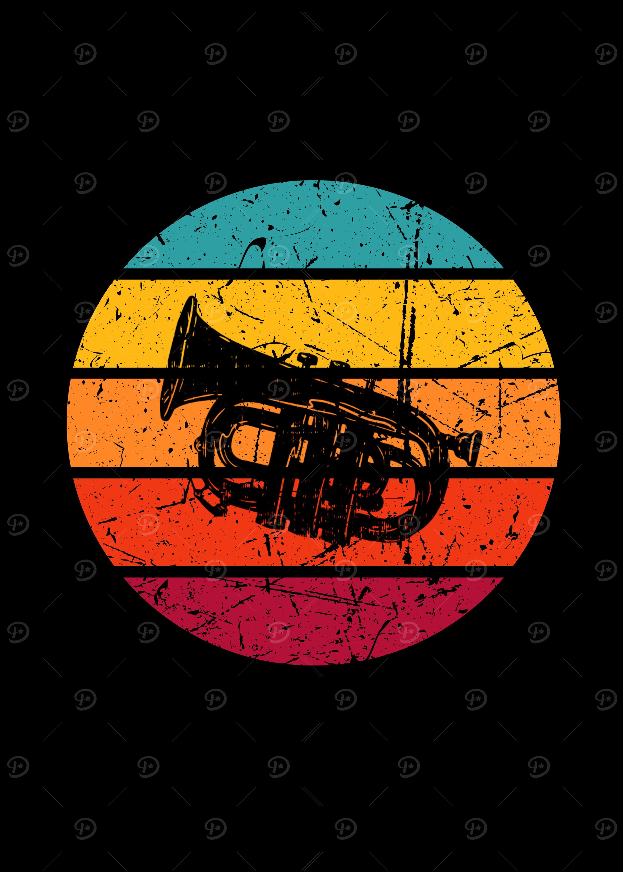 Vintage Retro Flugelhorn