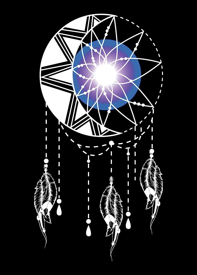 Dream Catcher Moon Indian
