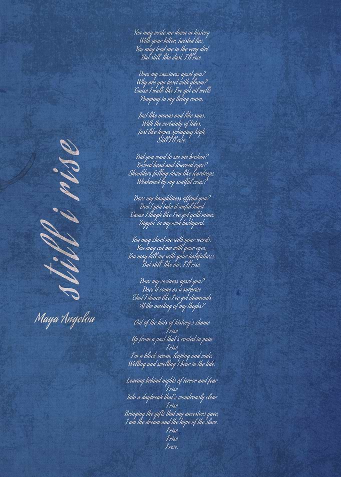 Still I Rise Maya Angelou