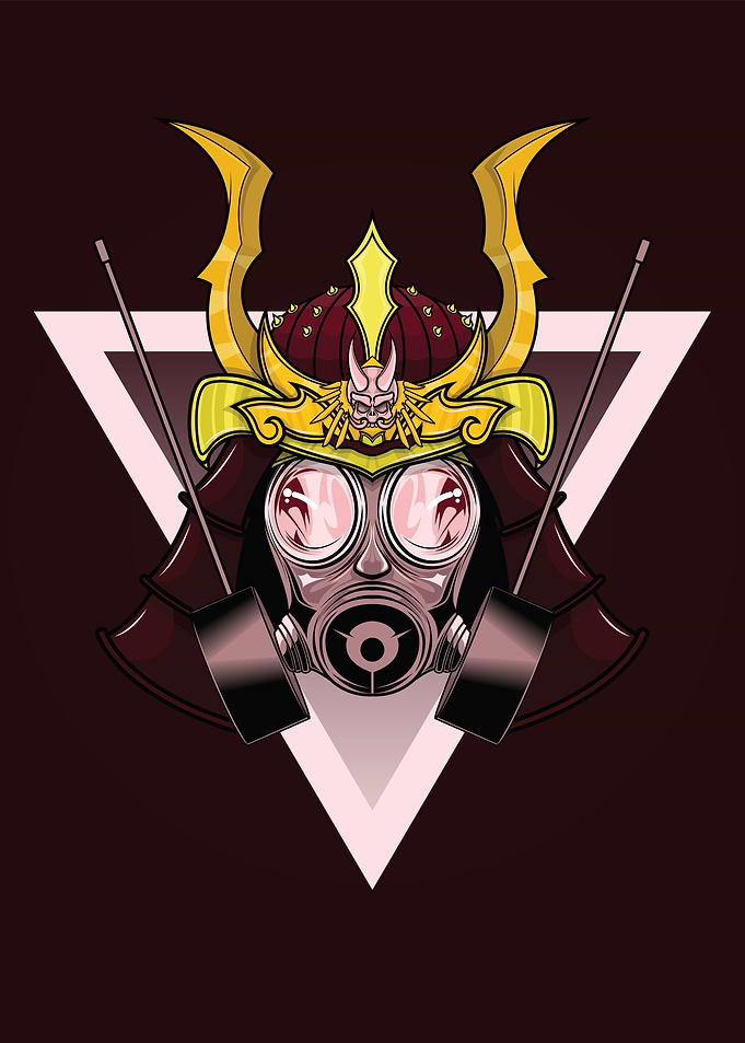 Hannya Samurai In Gas Mask