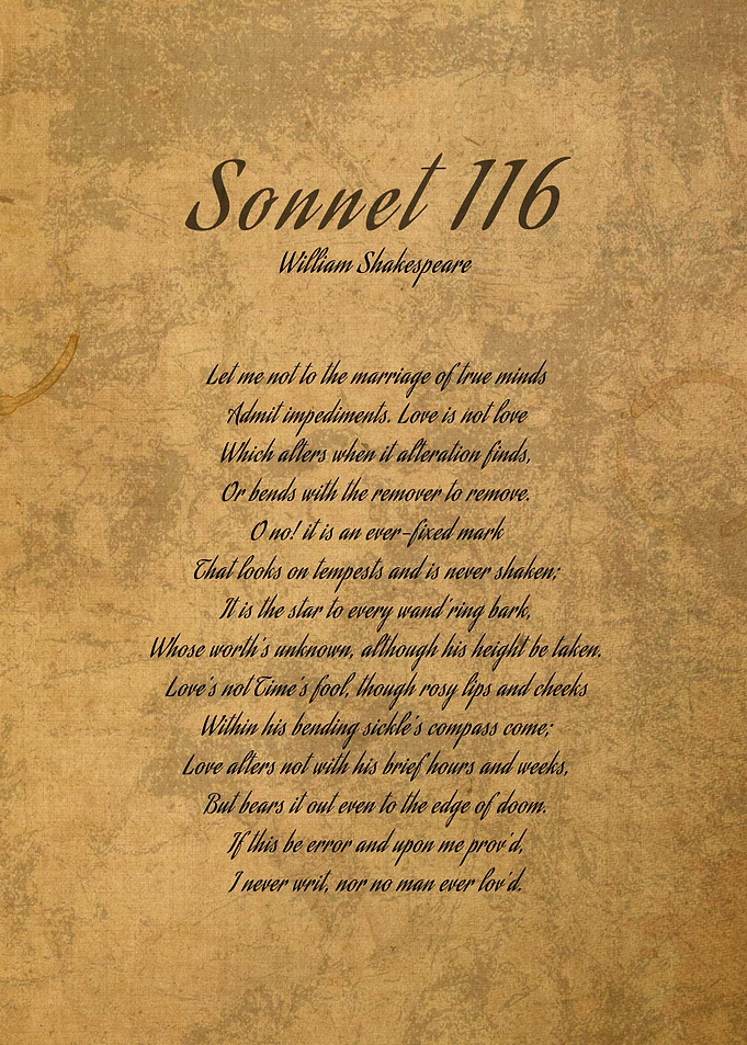 Sonnet 116 by Shakespeare