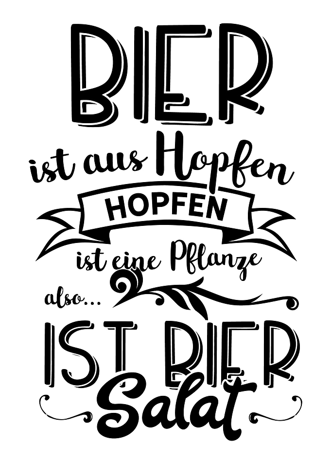 Bier ist Salat