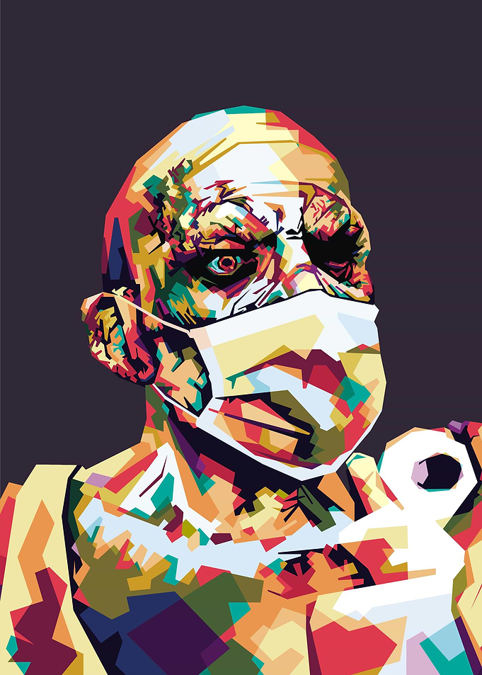 Pop Art Corona Zombie Mask