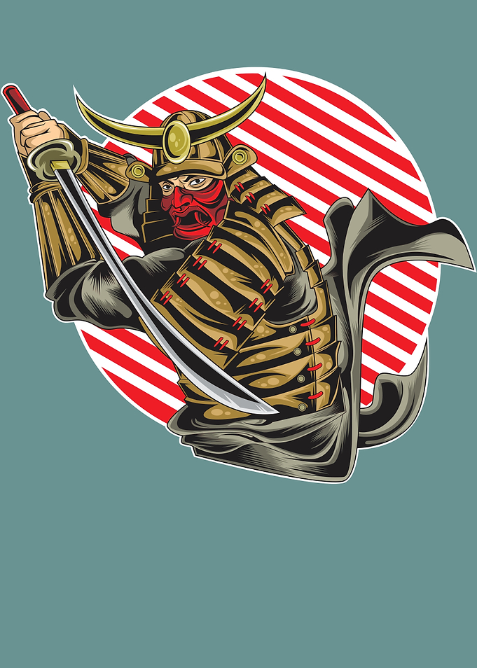 Samurai with Mask Katana