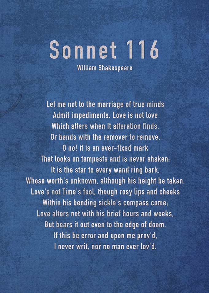 Sonnet 116 by Shakespeare