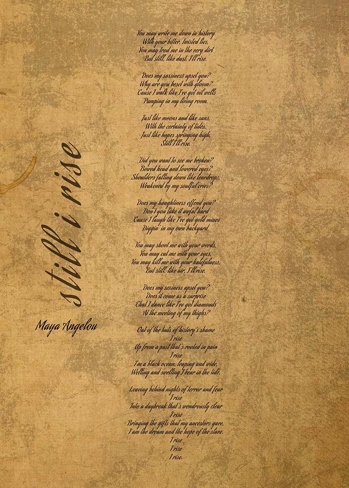Still I Rise Maya Angelou