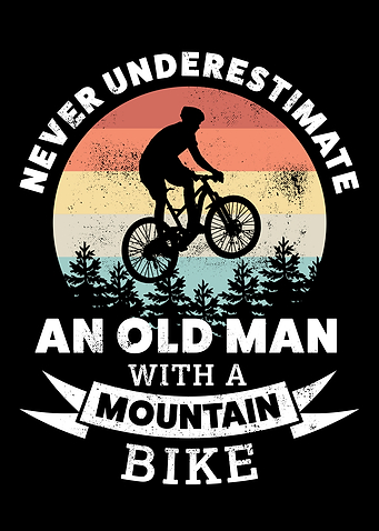 Old Man with Mountain Bike