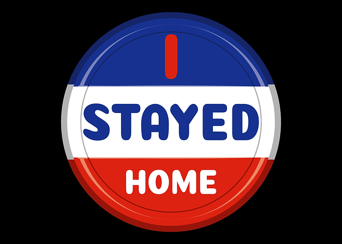Virus Stay Home French Fre