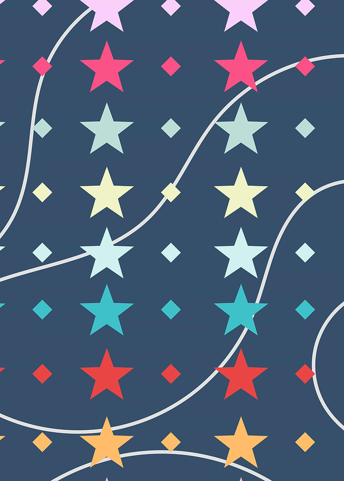Star pattern poster