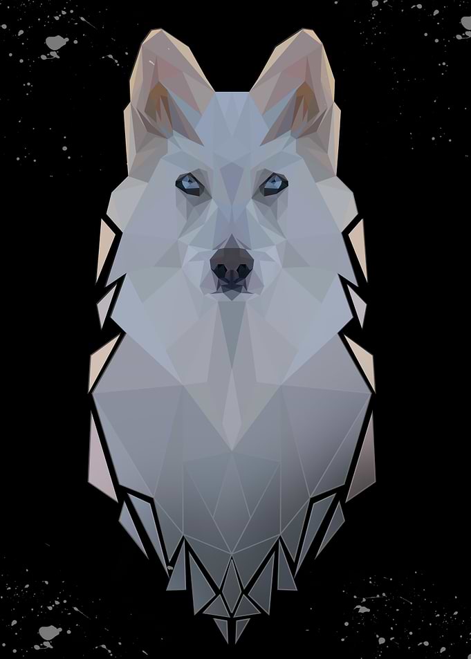 wolf lowpoly art