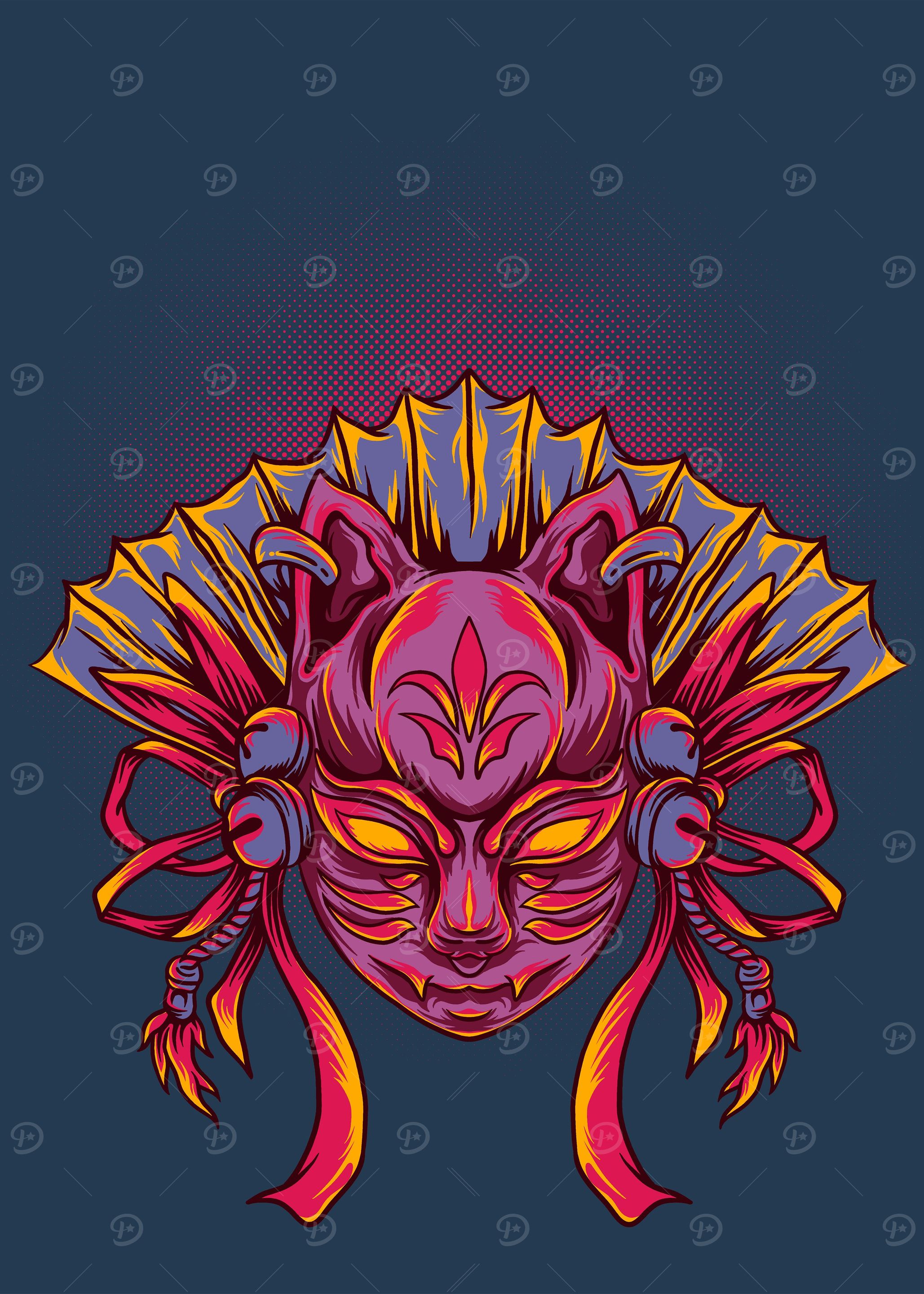 Japanese Kitsune Mask