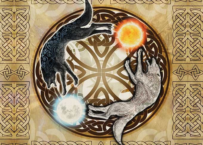 Skoll and Hati