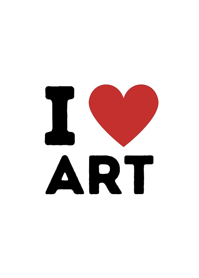 I Love Art Simple Heart