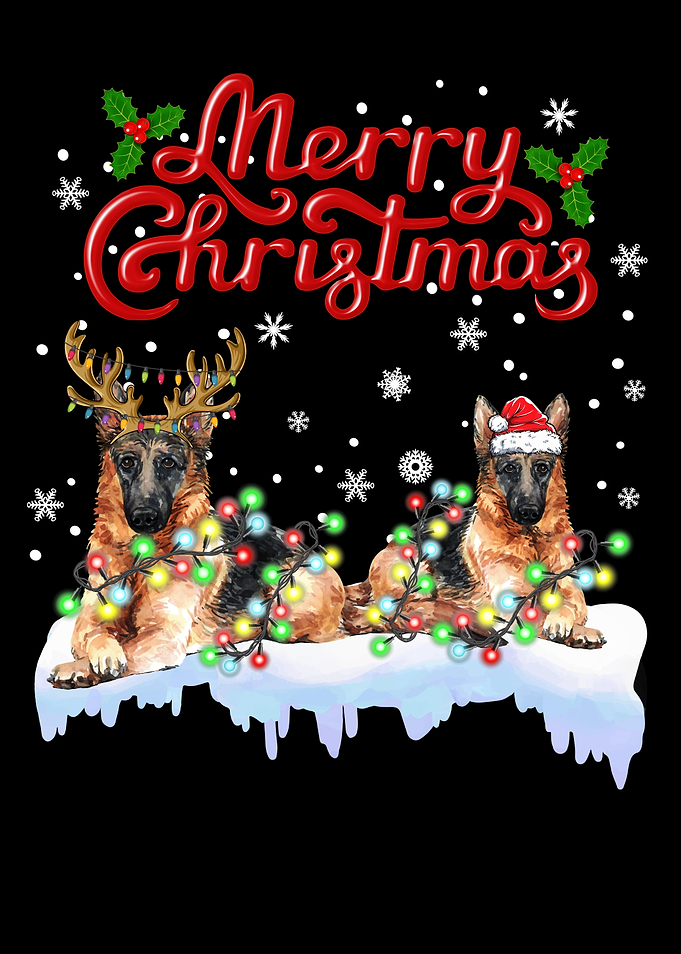 German Shepherd Christmas