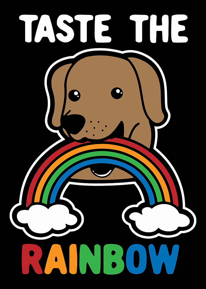 Taste The Rainbow Dog LGBT