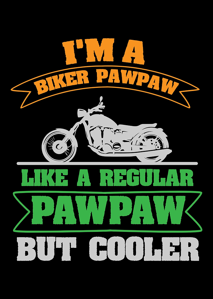 Biker Pawpaw Motorcycle Mo