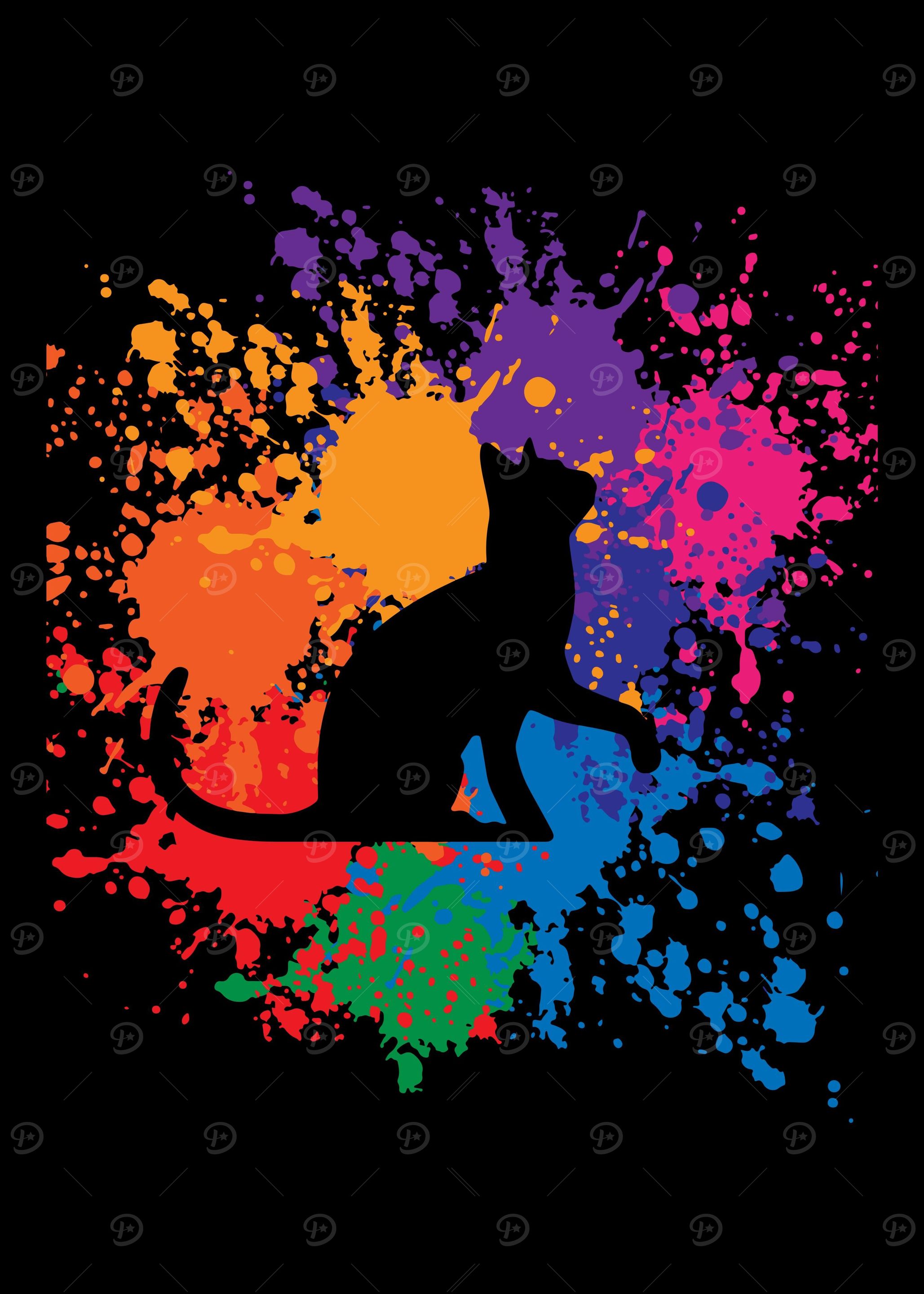 Taste The Rainbow Cat LGBT
