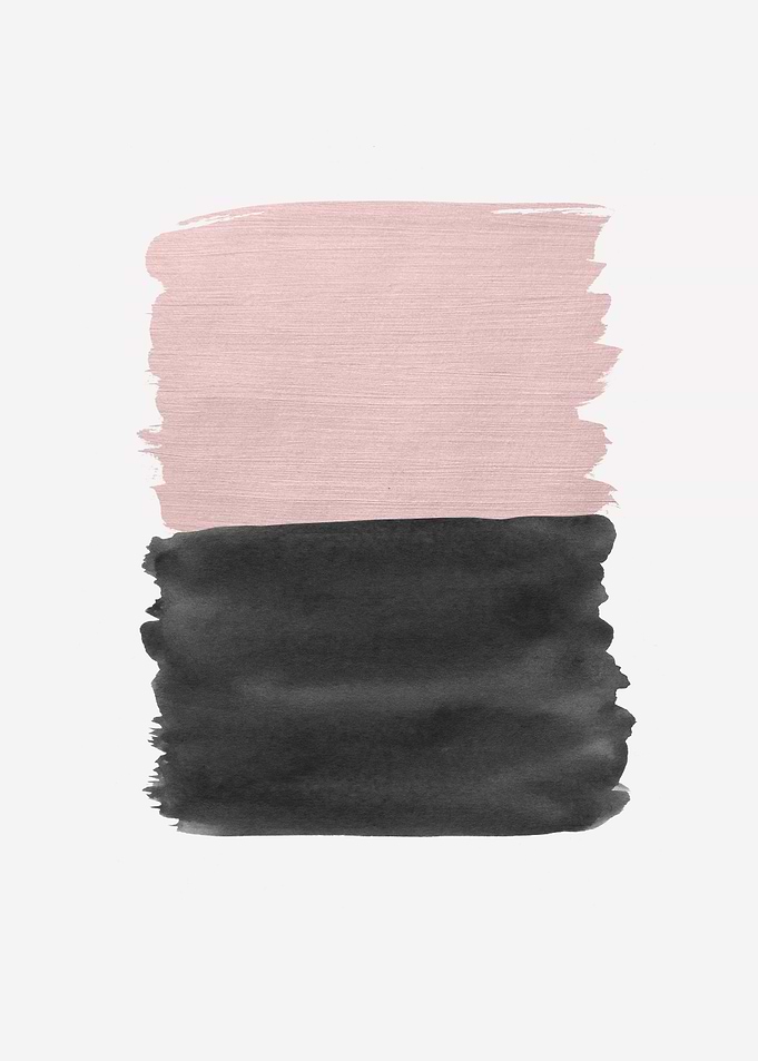Blush Black Abstract 1